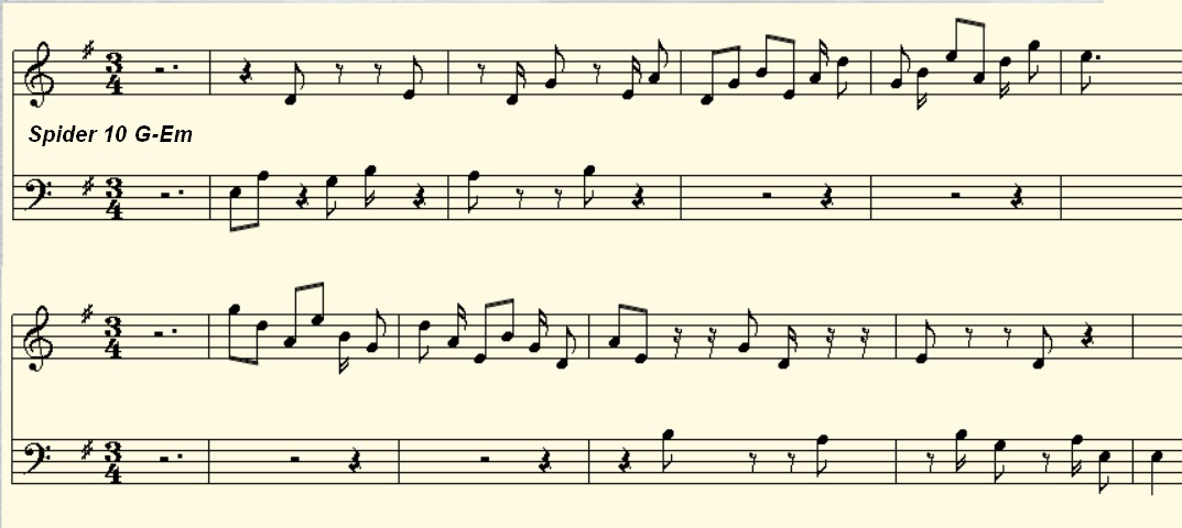 G Major Spider Riff